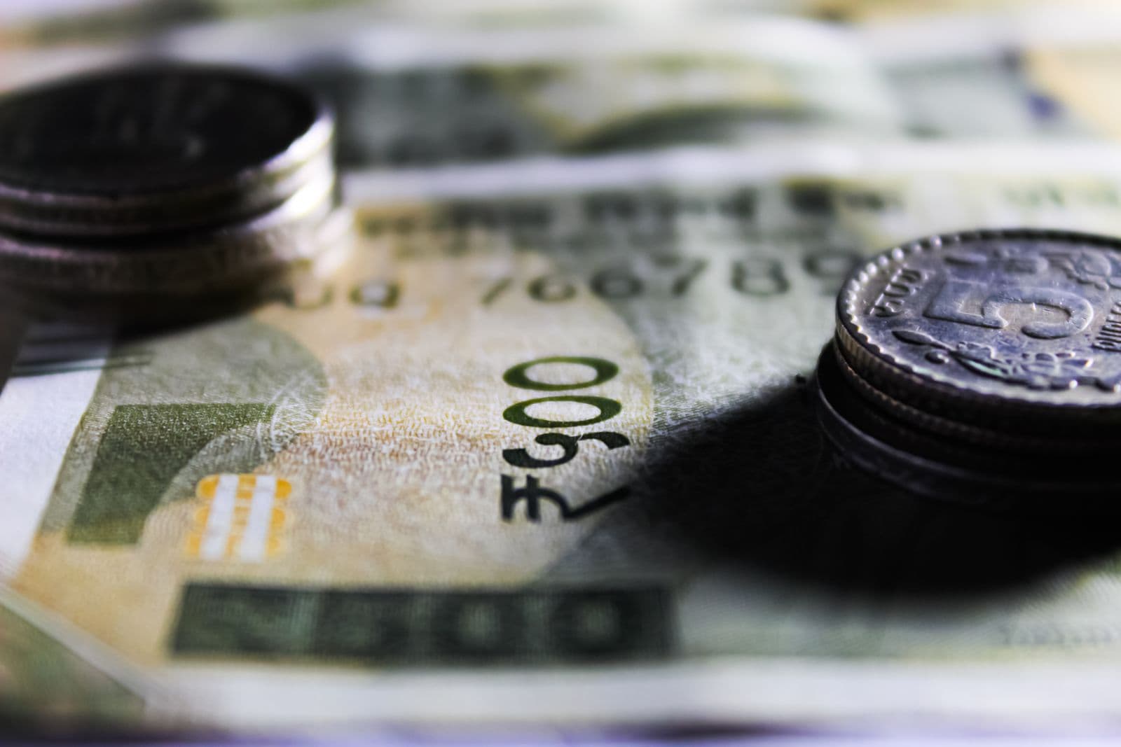 Rupee notes and coins